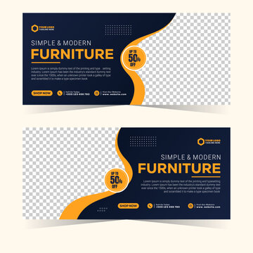 Simple and Modern Furniture Sale Flyer Template