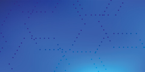 Obraz premium Abstract blue background with geometric patterns and light effects.