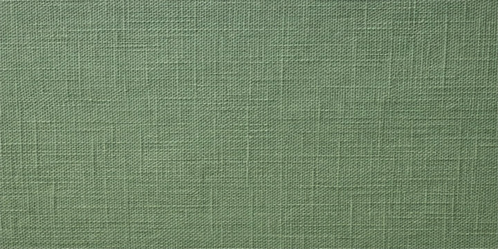 Green fabric canvas texture with a rough natural linen pattern provides a vintage grunge textile material backdrop for design surface wallpaper