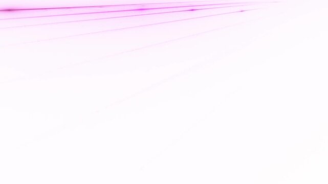 glowing data transmission via fiber optic cable for internet broadband expansion, FTTH, digitization, download, upload, streaming, telecommunications, network, connection, technology, magenta, white