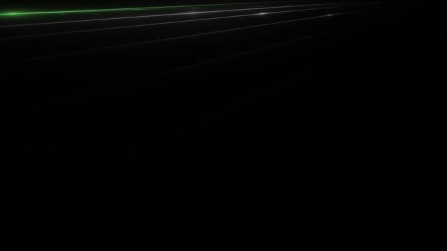 glowing data transmission via fiber optic cable for internet broadband expansion, FTTH, digitization, download, upload, streaming, telecommunications, network, connection, technology, green, black