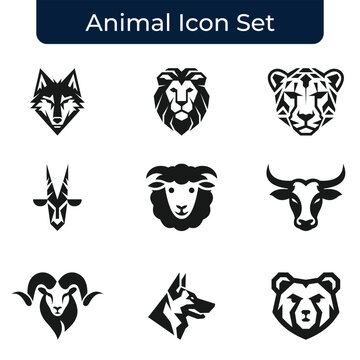 set of animal icons