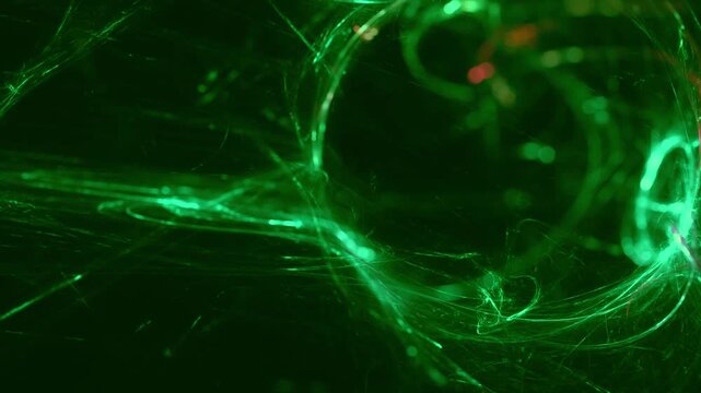 A luminous expansive glowing energy force field, mass in the universe &ndash; science, connections, flow, innovation, dynamism, microscopic, medicine, research, somatic cells, neural network, green
