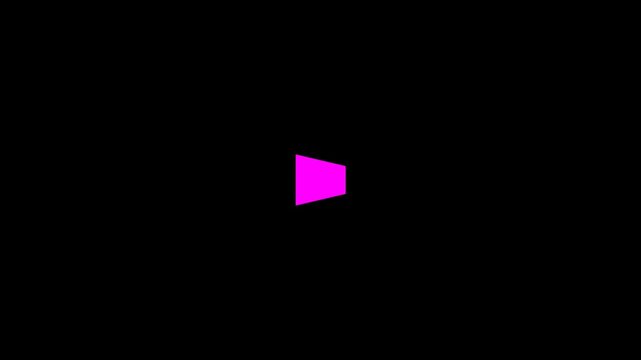 Vibrant Magenta Geometric Trapezoid on Dark Minimal Background