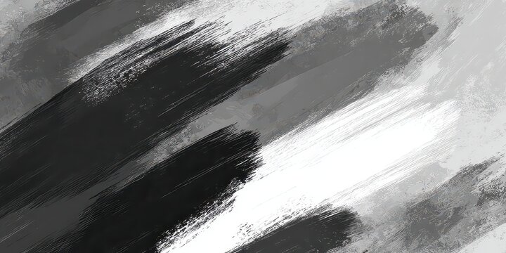 Abstract Grayscale Brush Strokes Representing Movement and Contrast in a Dynamic Textured Background with Subtle Pixilation and Light Play