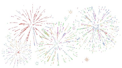 Obraz premium a colorful scatter plot with multiple clusters