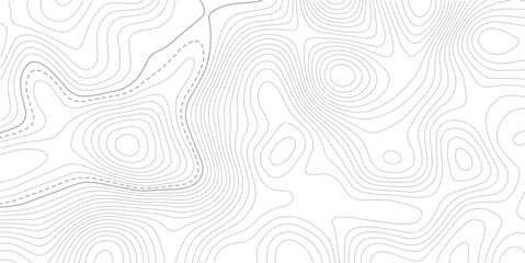 Fototapeta premium Modern curve abstract topo map design, with gentle curves and varying density, topographic map pattern simple lines flat graphic design.Geographic contour map. Abstract outline grid.