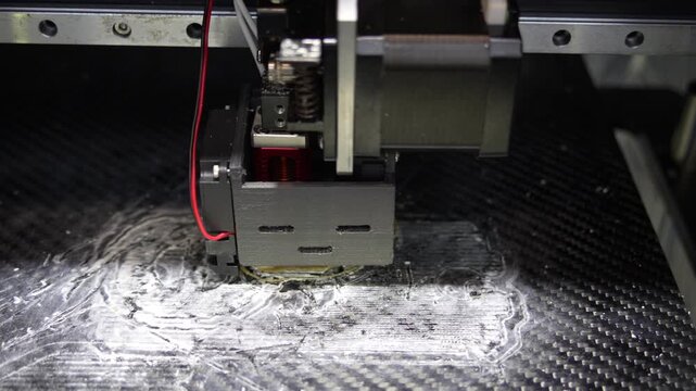 object printed 3d printer close-up. Progressive modern additive technology 4.0 industrial revolution