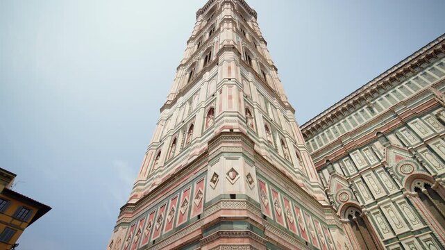 Florence Cathedral Bell Tower (Giotto's Campanile) Low Angle View