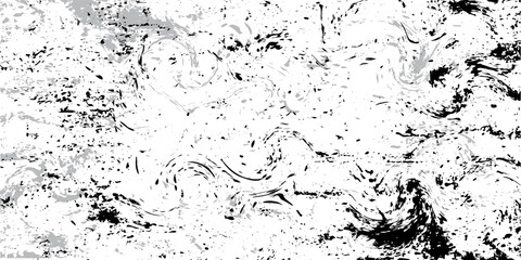 Naklejka premium Black white grunge pattern. Dust texture background