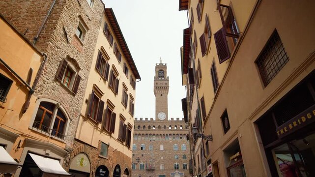 Street View to Palazzo Vecchio in Florence, Tuscany