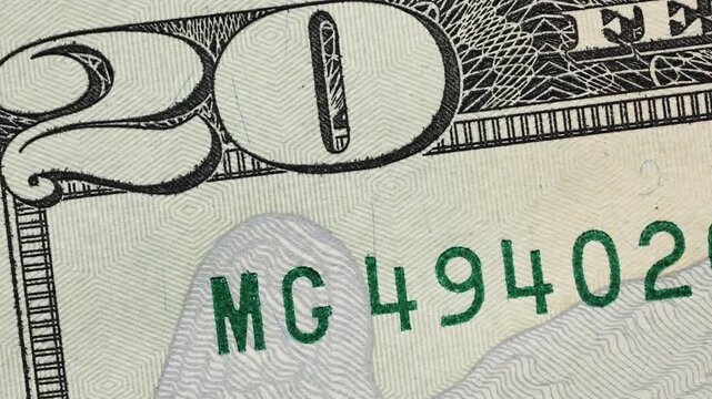 Dynamic video showing fragments different euro dollar banknotes denomination Detailed currency macro photography money background. Business wealth prosperity concept. High resolution financial banking