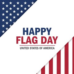 Obraz premium Flag Day, American patriotic banner, USA flag design, holiday greeting