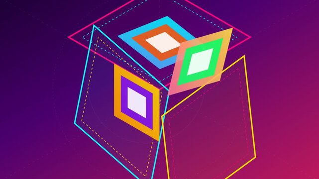 Abstract 3D Cube Icon Set and Geometric Symbol Bundle