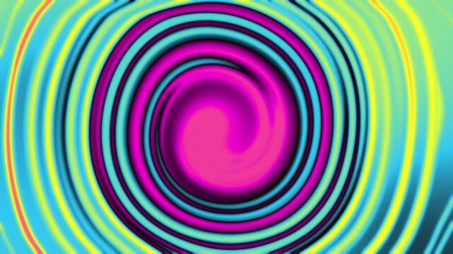 Psychedelic Swirl Abstract Background Vibrant Neon Colors Flowing Motion Graphic Loop