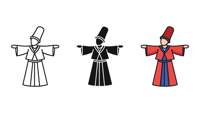 Dervish Dancer Figure Motion Meditation Ritual