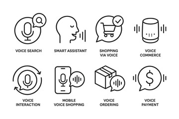 Fototapeta premium Various applications and functionalities of voice technology in daily tasks