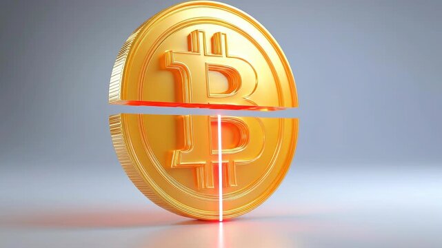 Cryptocurrency high water mark visualized through dynamic threshold separation and shifting asset value hierarchy.