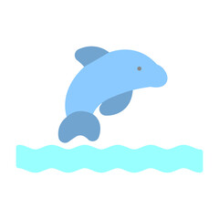 Dolphin Vector Icon © Graphic Nehar