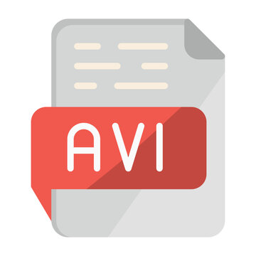 AVI Vector Icon