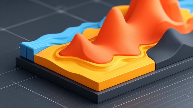 Abstract Geometric Landscape Model - Three Dimensional