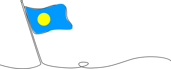 palau flag © maridownload