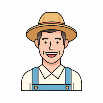 Smiling man wearing a hat 1.