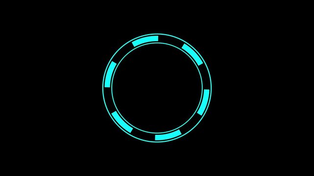 Digital Analysing and Loading Data HUD Display. loading, analysing data, rotating circles, moving graphs, sliders, HUD circle interfaces. High Tech Concept Element with alpha channel.4k video