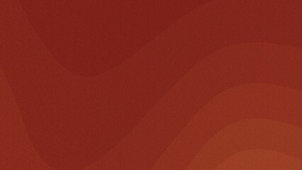 Obraz premium Abstract geometric orange and terracotta wavy stepped gradient background with retro noise grain texture