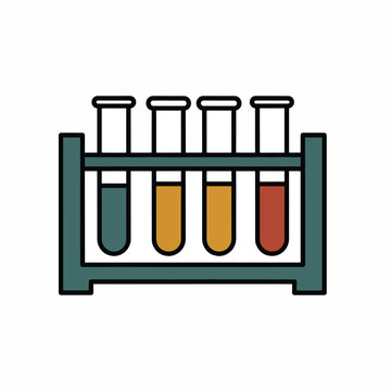 Colorful liquid in test tubes.