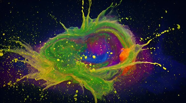 Vibrant colors in motion a dynamic display of artistic expression