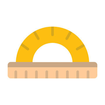 Protractor Vector Icon