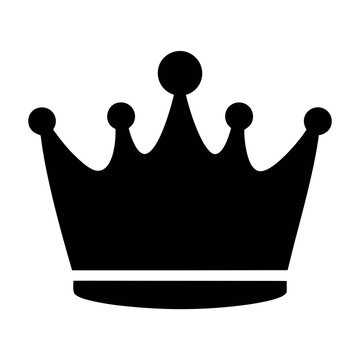 Royalty crown vector illustration black and white king queen prince princess tiara design symbol icon