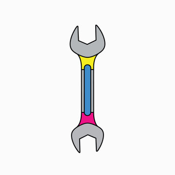 Double Ended Wrench Tool Equipment.