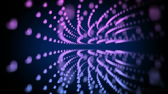 Looping 3D animation for intro background, motion graphics, and animated particles for musical loop