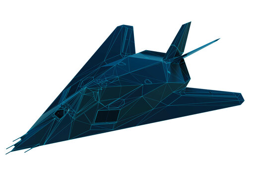 3D Wireframe Nighthawk