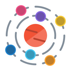Solar System Vector Icon © Graphic Nehar