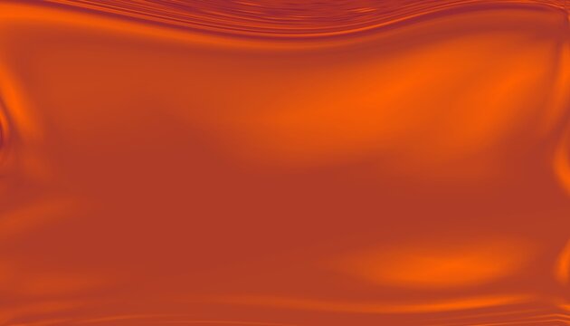 Burnt orange smooth abstract background. Minimal terracotta wave with soft gradient flow