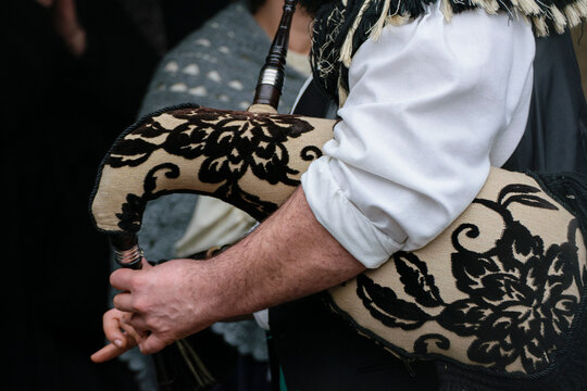 Musician playing a traditional Galician bagpipe The Concept of Folklore