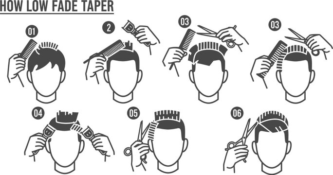 Low fade with taper haircut tutorial a step by step guide