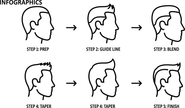 Low fade with taper haircut styles for modern grooming