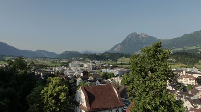 Swiss Alps Aerial Footage