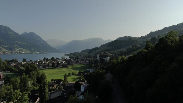 Swiss Alps Aerial Footage