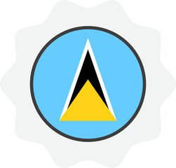 Fototapeta premium saint lucia flag