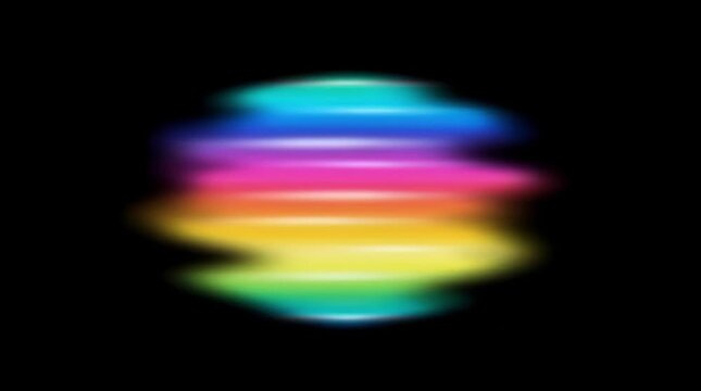 Spectrum, rainbow and colorful gradient for abstract background with vibrant colors blending seamlessly in a layered effect showcasing diversity and inclusivity. Light, prism and luminescence with