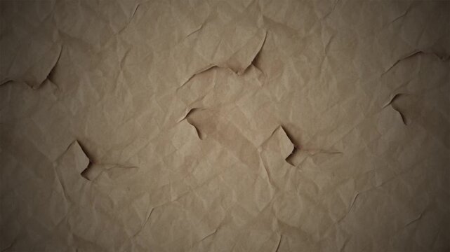 Crumpled Brown Paper Texture Background Grunge Vintage Aged Paper Design Element Perfect for