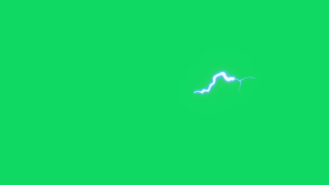 Abstract thunder lightning green background.