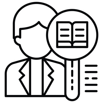 learning icon vector element, minimalist book and graduation cap symbol in clean line art design, representing education, knowledge, and skill development for logo branding, app interfaces, and digita