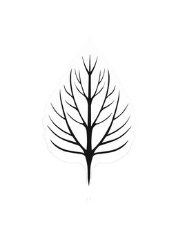 Feuille silhouette