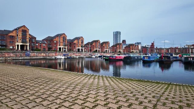 Reflections of Coburg Wharf, Liverpool